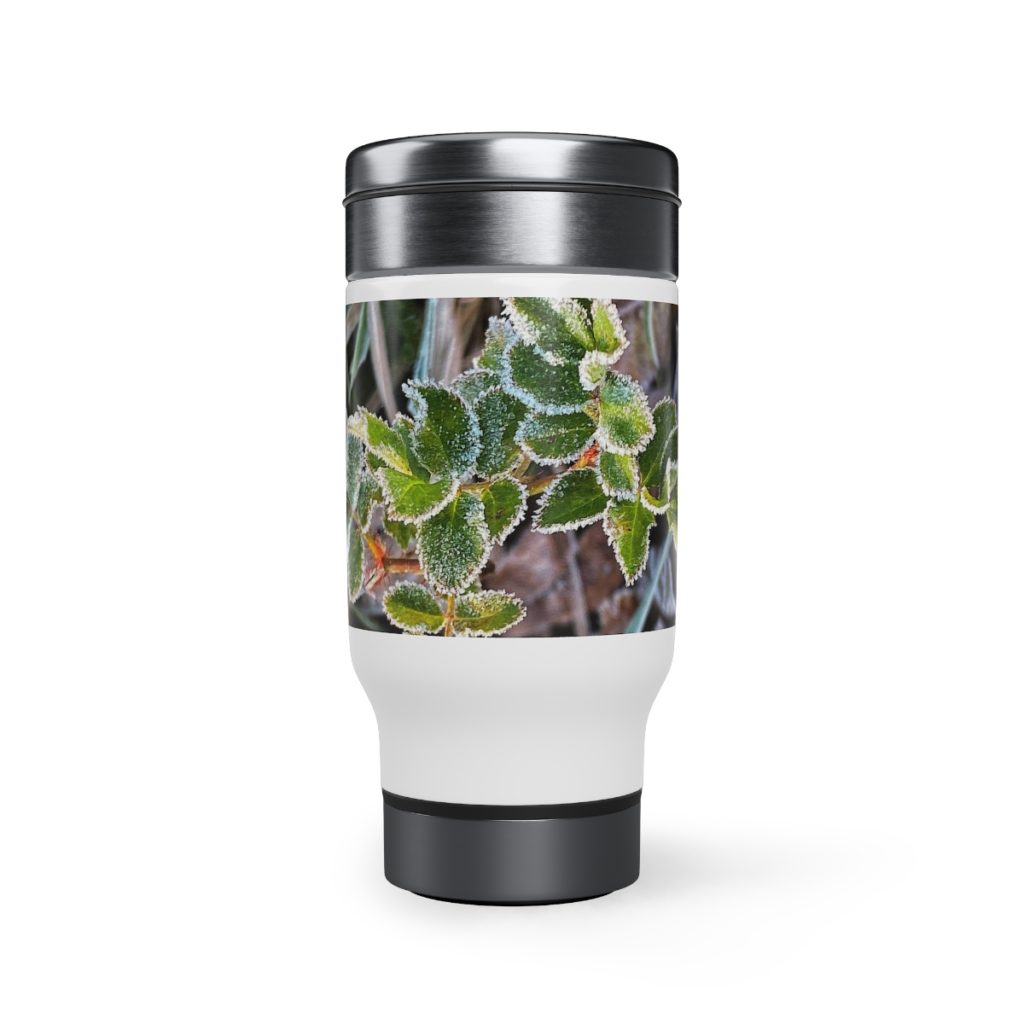 Stainless Steel Travel Mug with Handle, 14oz